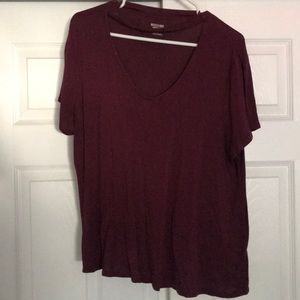 Burgundy shirt